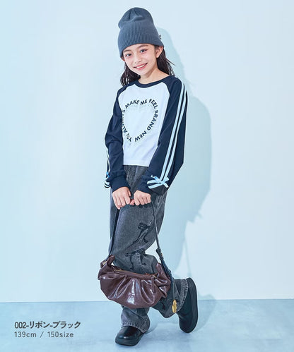 日本童裝 dev!rock 牛仔闊腿褲 120-160cm 女童款 冬季 PANTS