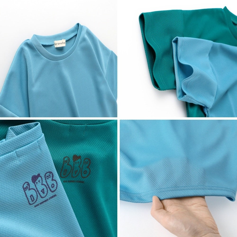 日本童裝 Branshes 防UV 接觸冷感 休閒兩件套裝 90-150cm 男童款 夏季 TOPS PANTS