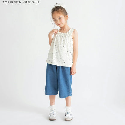 日本童裝 Branshes 接觸冷感 荷葉邊吊帶背心 80-150cm 女童款 夏季 TOPS