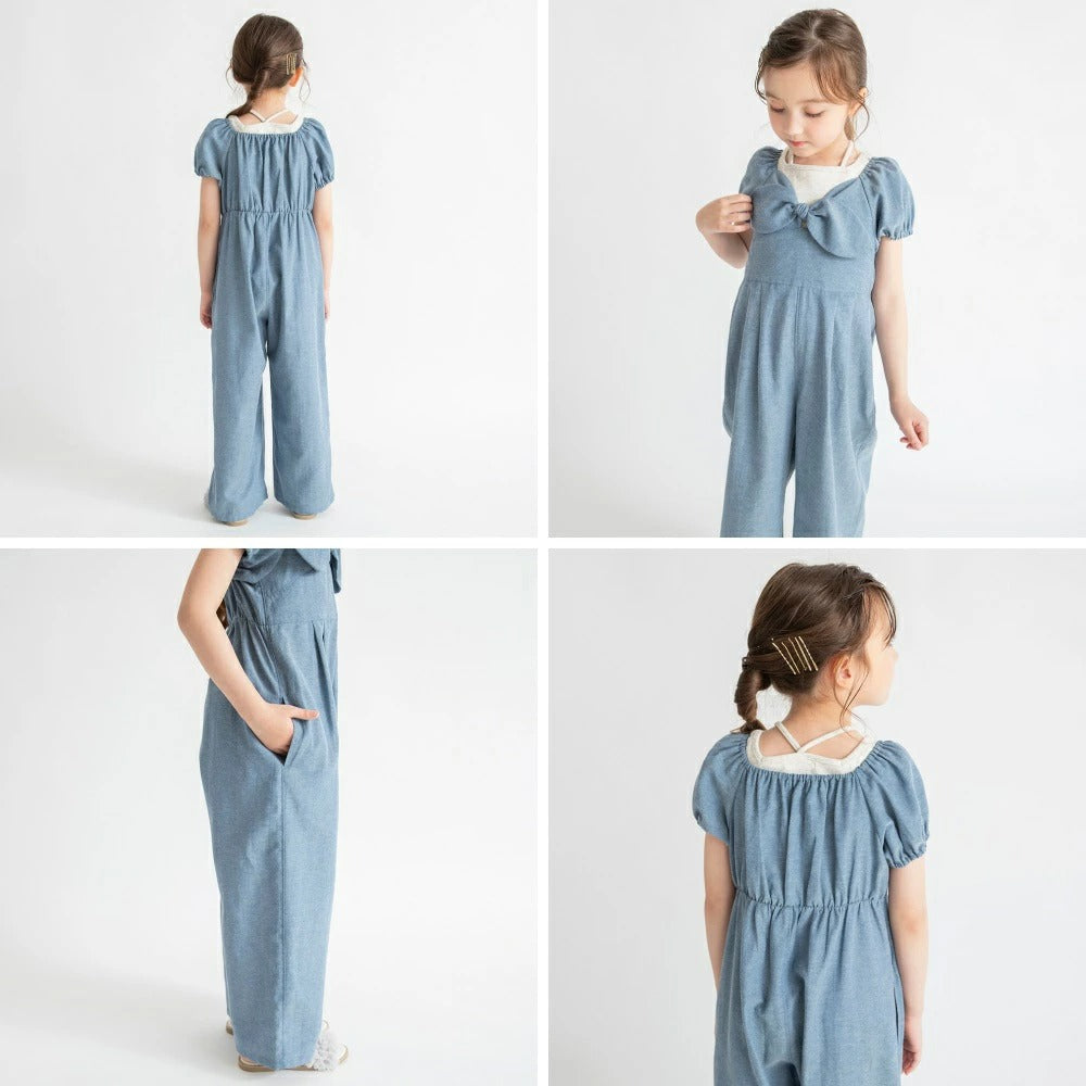 日本童裝 Branshes 蝴蝶結連衣 90-150cm 女童款 夏季 Jumpsuit