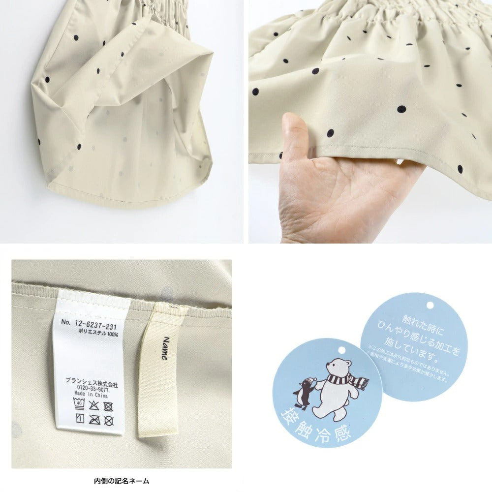 日本童裝 Branshes 接觸冷感 皺褶連身裙 80-150cm 女童款 夏季 DRESSES