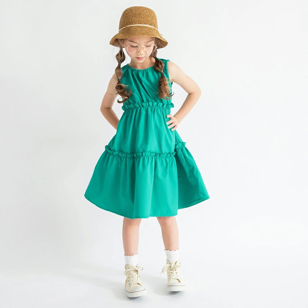 日本童裝 Branshes 接觸冷感 背心連身裙 80-150cm 女童款 夏季 DRESSES
