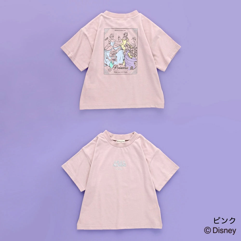 日本童裝 Branshes x Disney 公主印花上衣 100-150cm 女童款 夏季 TOPS