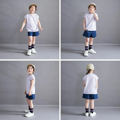 日本童裝 Branshes 純色牛仔短褲 100-150cm 女童款 夏季 PANTS