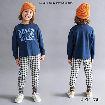 日本童裝 Branshes 寬鬆印花長袖上衣 100-150cm 男童款/女童款 秋季 TOPS