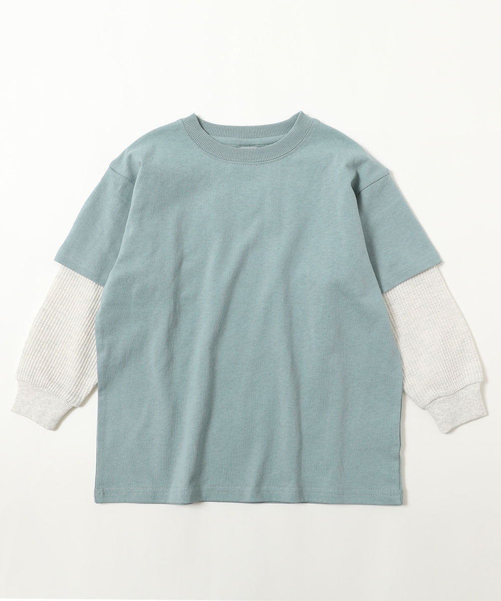 日本童裝 dev!rock 假兩件上衣 100-160cm 男童款 TOPS 春季