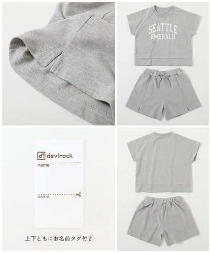 日本童裝 dev!rock 休閒兩件套裝 100-160cm 女童款 夏季 TOPS PANTS