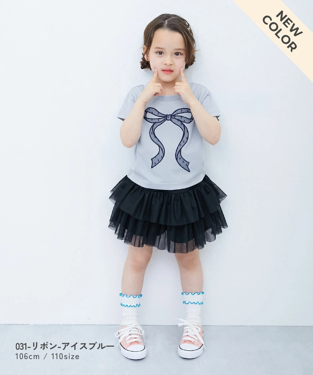 日本童裝 dev!rock 印花短袖上衣 100-160cm 女童款 夏季 TOPS