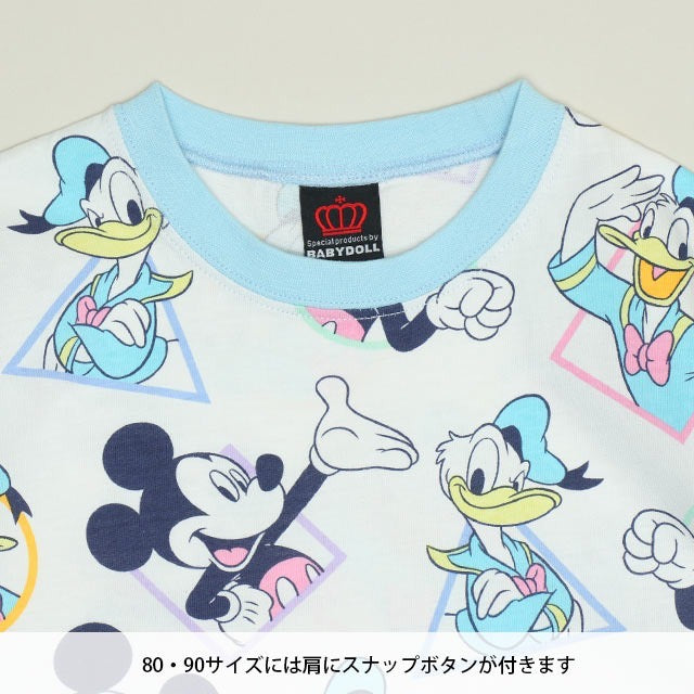 Japanese BDL x Disney parent-child print tops (80-150cm) for boys and girls (summer TOPS) 