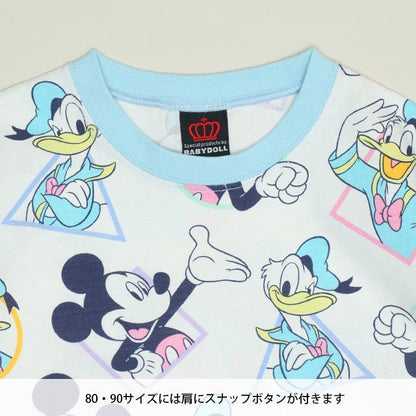 Japanese BDL x Disney parent-child print tops (80-150cm) for boys and girls (summer TOPS) 