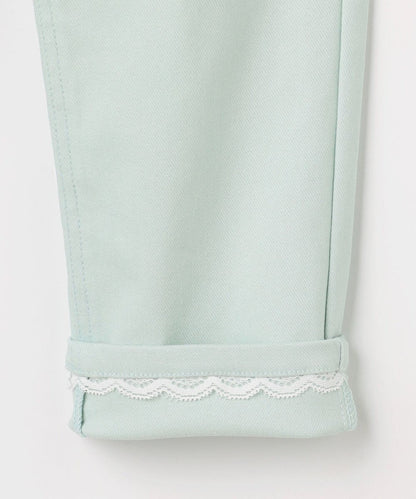 日本童裝 aF#a325 彈力貓咪口袋長褲 100-150cm 女童款 夏季 PANTS