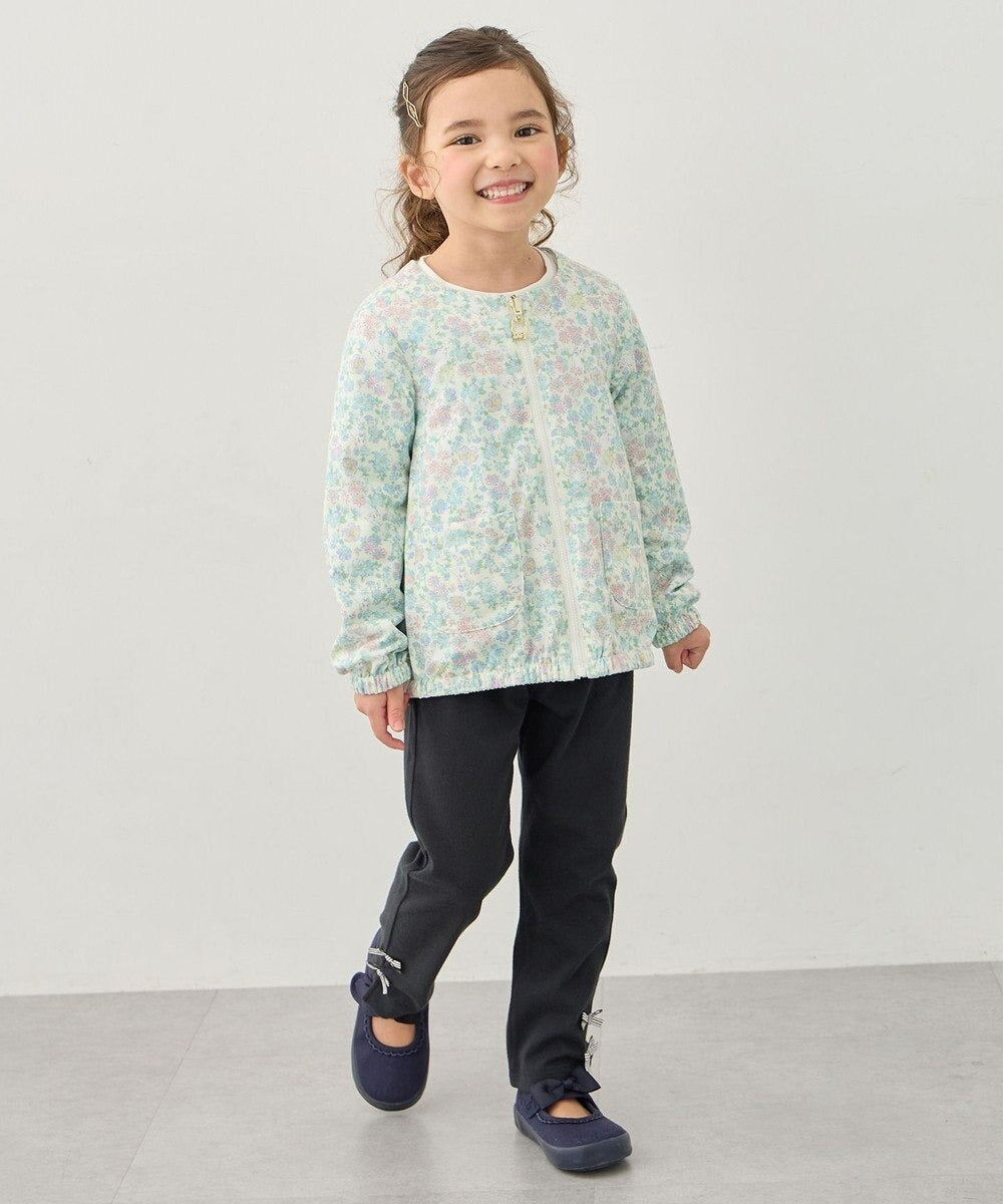 日本童裝 aF#a325 2Way 防水系列 雙面兩著 帽可拆 花邊風褸 100-150cm 女童款 春季 OUTERWEAR