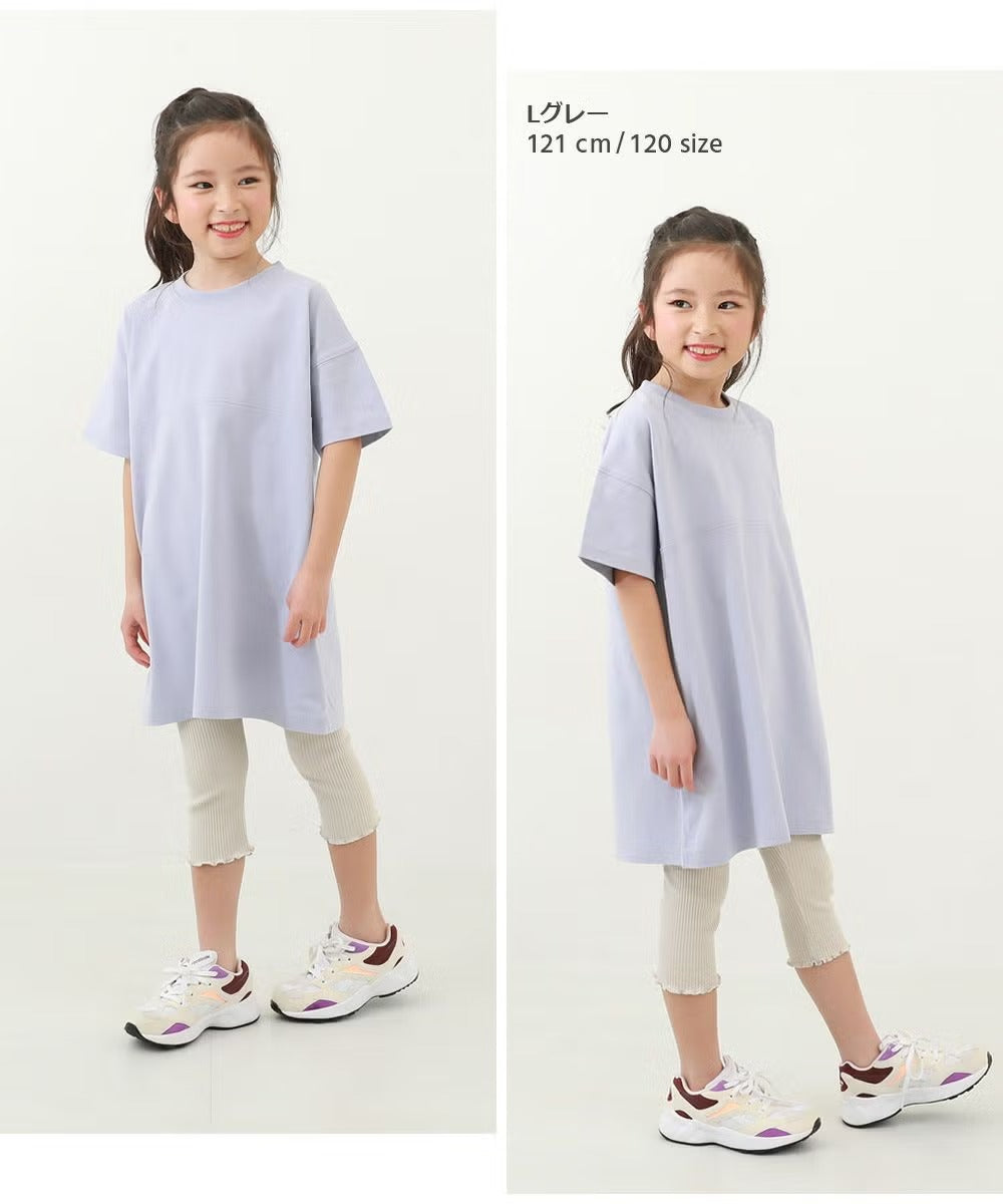 日本童裝 dev!rock 彈力緊身七分褲 100-160cm 女童款 夏季 PANTS
