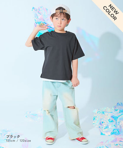 日本童裝 dev!rock 吸汗速乾 接觸冷感 淨色上衣 90-160cm 男童款/女童款 夏季 TOPS