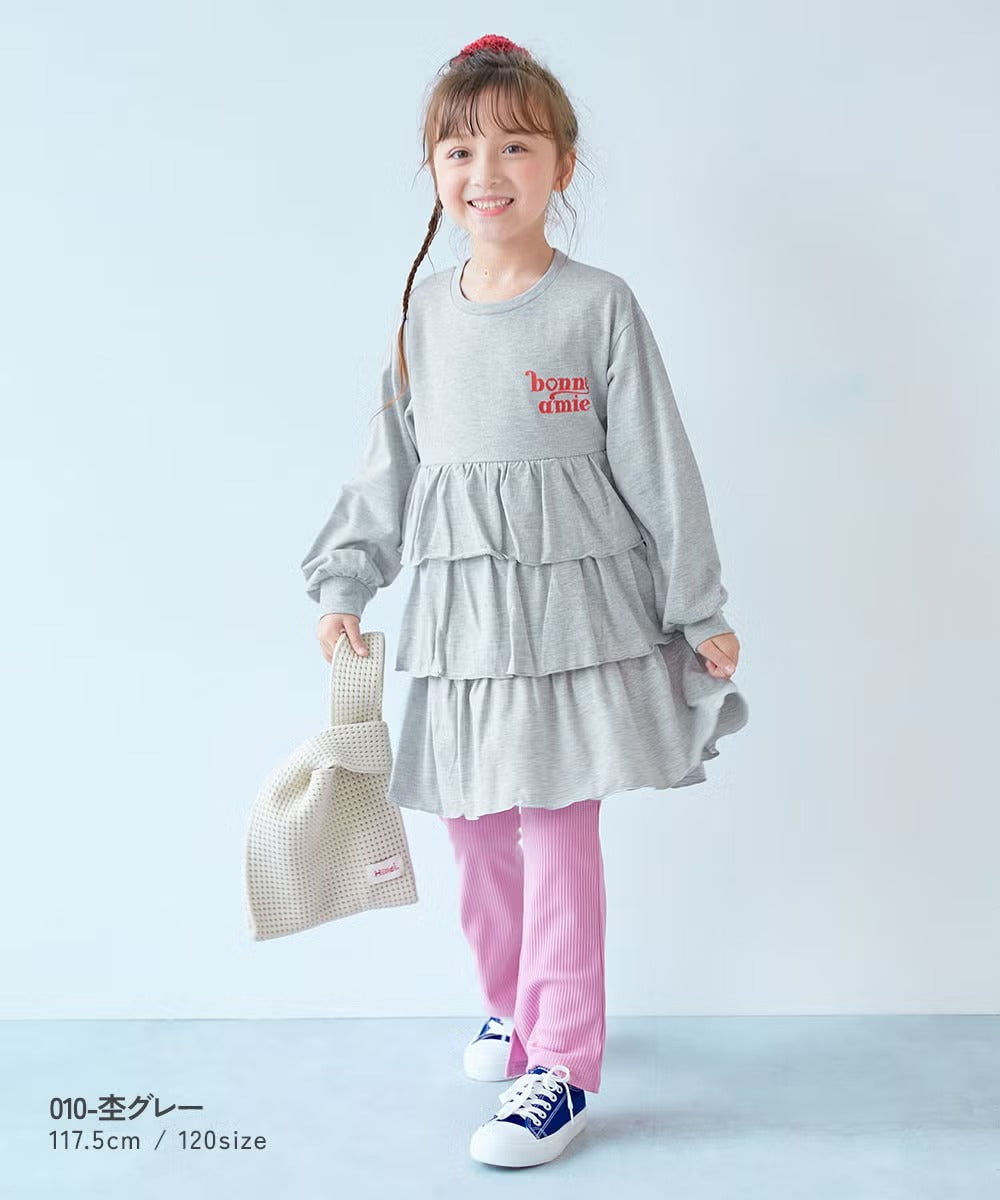 日本童裝 dev!rock 蛋糕層字母印花連身裙 100-160cm 女童款 秋季 DRESSES
