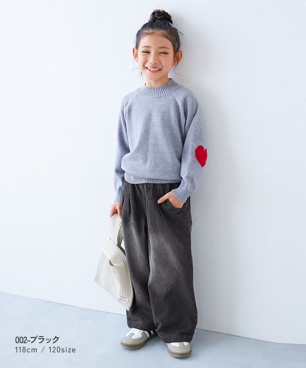 日本童裝 dev!rock 闊腿牛仔長褲 100-160cm 男童款/女童款 秋季 PANTS