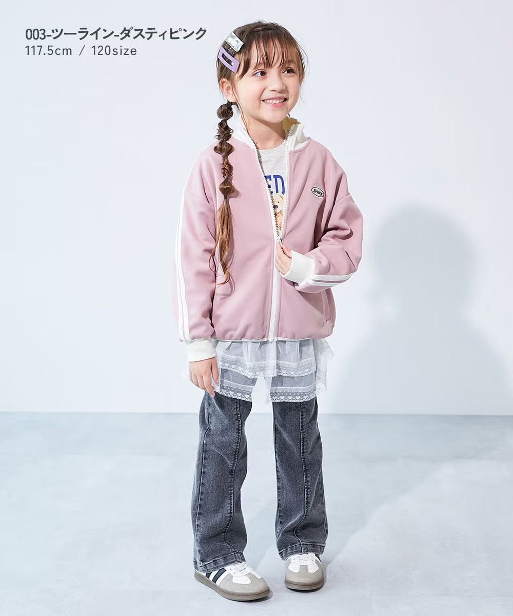 日本童裝 dev!rock 側條紋運動外套 100-160cm 男童款/女童款 秋季 OUTERWEAR