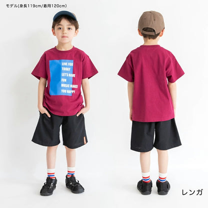 日本童裝 Branshes 印花短袖上衣 80-150cm 男童款 夏季 TOPS