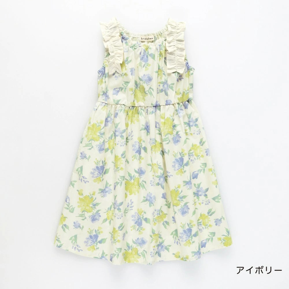 日本童裝 Branshes 荷葉邊連身裙 80-150cm 女童款 夏季 DRESSES
