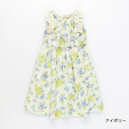 日本童裝 Branshes 荷葉邊連身裙 80-150cm 女童款 夏季 DRESSES