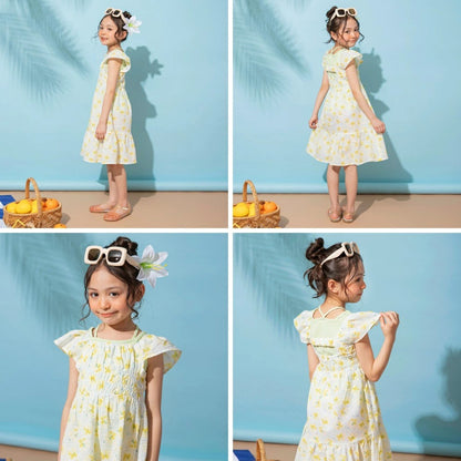 日本童裝 Branshes 碎花連身裙 80-150cm 女童款 夏季 DRESSES