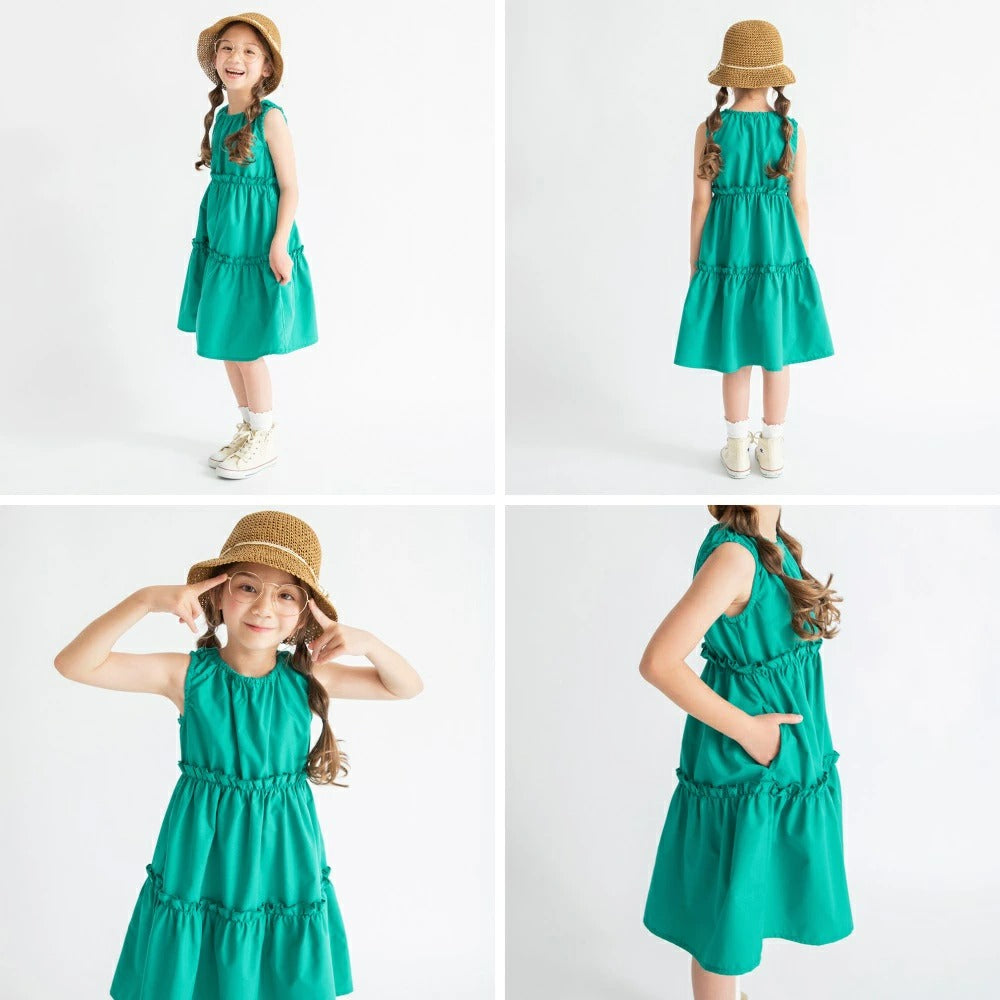 日本童裝 Branshes 接觸冷感 背心連身裙 80-150cm 女童款 夏季 DRESSES