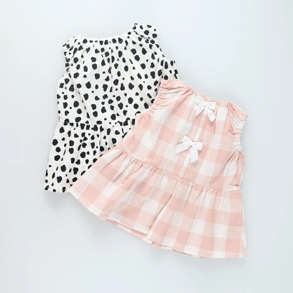 日本童裝 Branshes 後開衩無袖上衣 80-150cm 女童款 夏季 TOPS