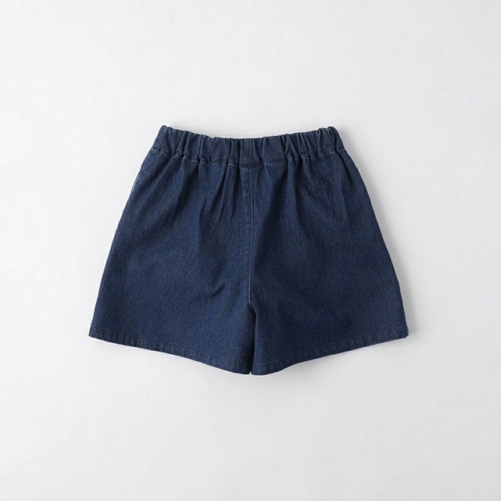 日本童裝 Branshes 純色牛仔短褲 100-150cm 女童款 夏季 PANTS