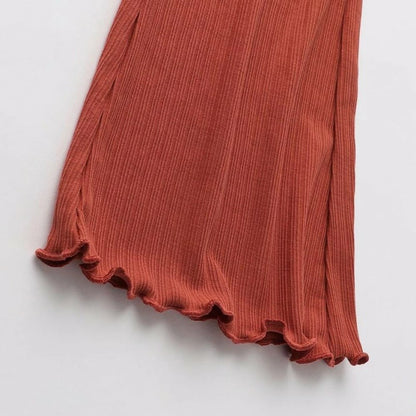 日本童裝 Branshes 喇叭吊帶背心+長褲套裝 100-150cm 女童款 夏季 TOPS PANTS