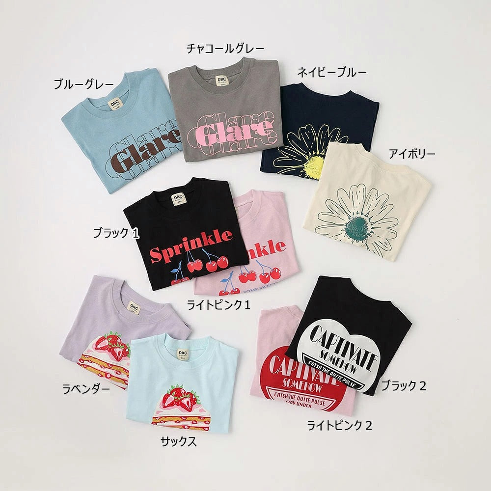 日本童裝 Branshes 印花長袖上衣 100-160cm 女童款 秋季 TOPS
