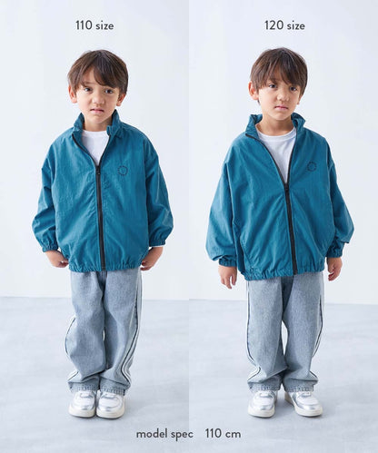 Japanese children's clothing dev!rock waterproof series stand collar thin jacket 100-160cm boys/girls spring and summer outerwear