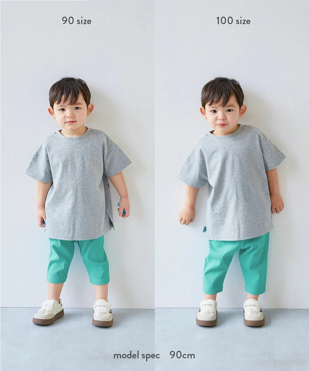 日本童裝 dev!rock 羅紋印花七分褲 80-130cm 男童款/女童款 PANTS 夏季