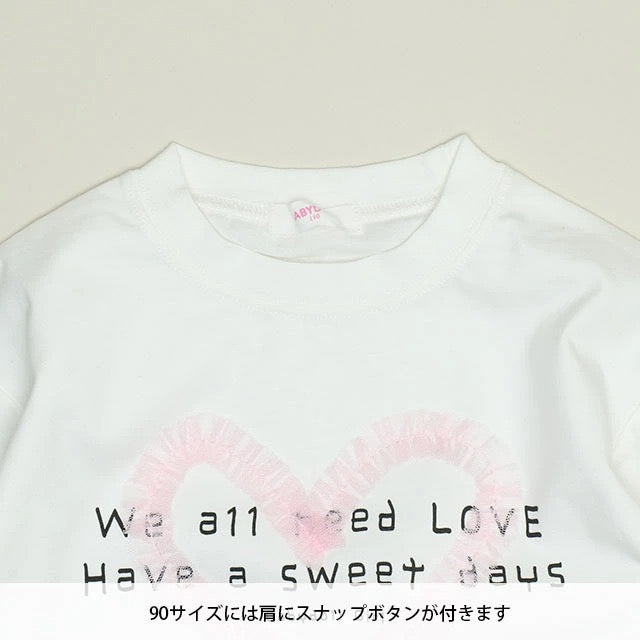 日本童裝 BDL 假兩件蕾絲袖上衣 90-140cm 女童款 夏季 TOPS