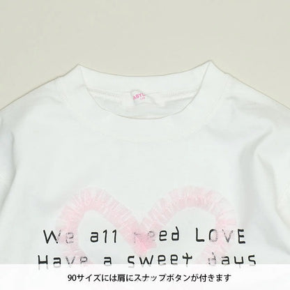 日本童裝 BDL 假兩件蕾絲袖上衣 90-140cm 女童款 夏季 TOPS