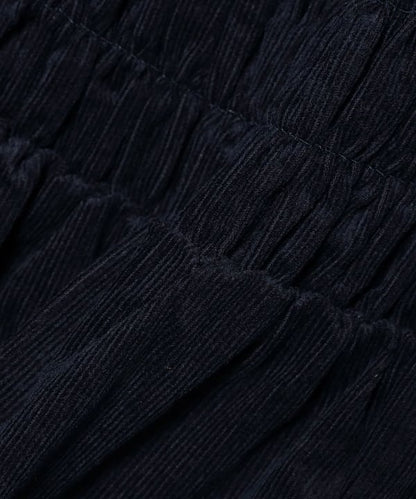 日本童裝 B:MING by BEAMS 燈芯絨皺褶連身裙 100-140cm 女童款 秋冬季 DRESSES