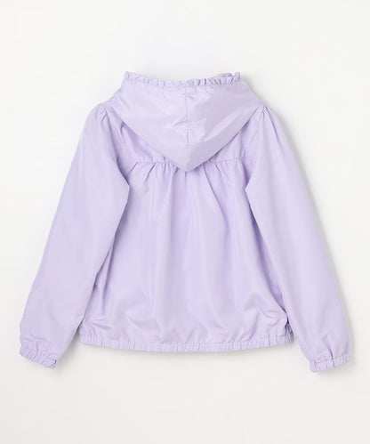 日本童裝 aF#a325 2Way 防水系列 雙面兩著 帽可拆 花邊風褸 100-150cm 女童款 春季 OUTERWEAR