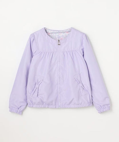 日本童裝 aF#a325 2Way 防水系列 雙面兩著 帽可拆 花邊風褸 100-150cm 女童款 春季 OUTERWEAR