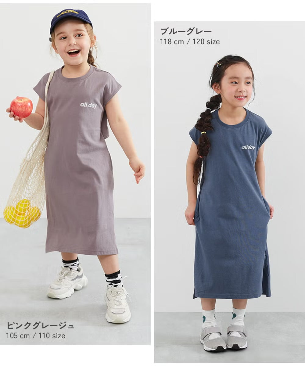 日本童裝 dev!rock 露背假兩件背心裙 100-160cm 女童款 夏季 TOPS