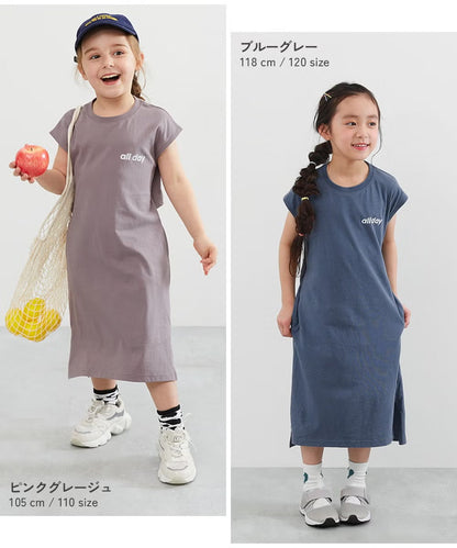 日本童裝 dev!rock 露背假兩件背心裙 100-160cm 女童款 夏季 TOPS