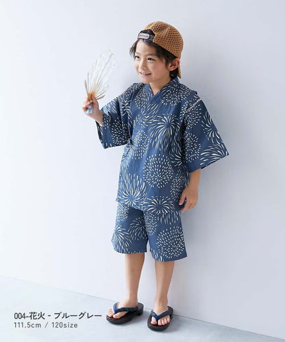 日本童裝 dev!rock 日本甚平 日本和服 90-160cm 男童款 夏季 TOPS PANTS 日本夏祭慶典特輯