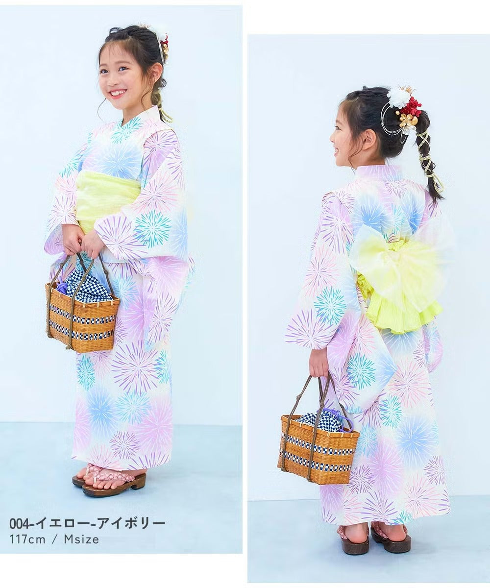日本童裝 dev!rock 日本甚平緞帶 日本浴衣緞帶 日本和服 90-160cm 女童款 夏季  日本夏祭慶典特輯