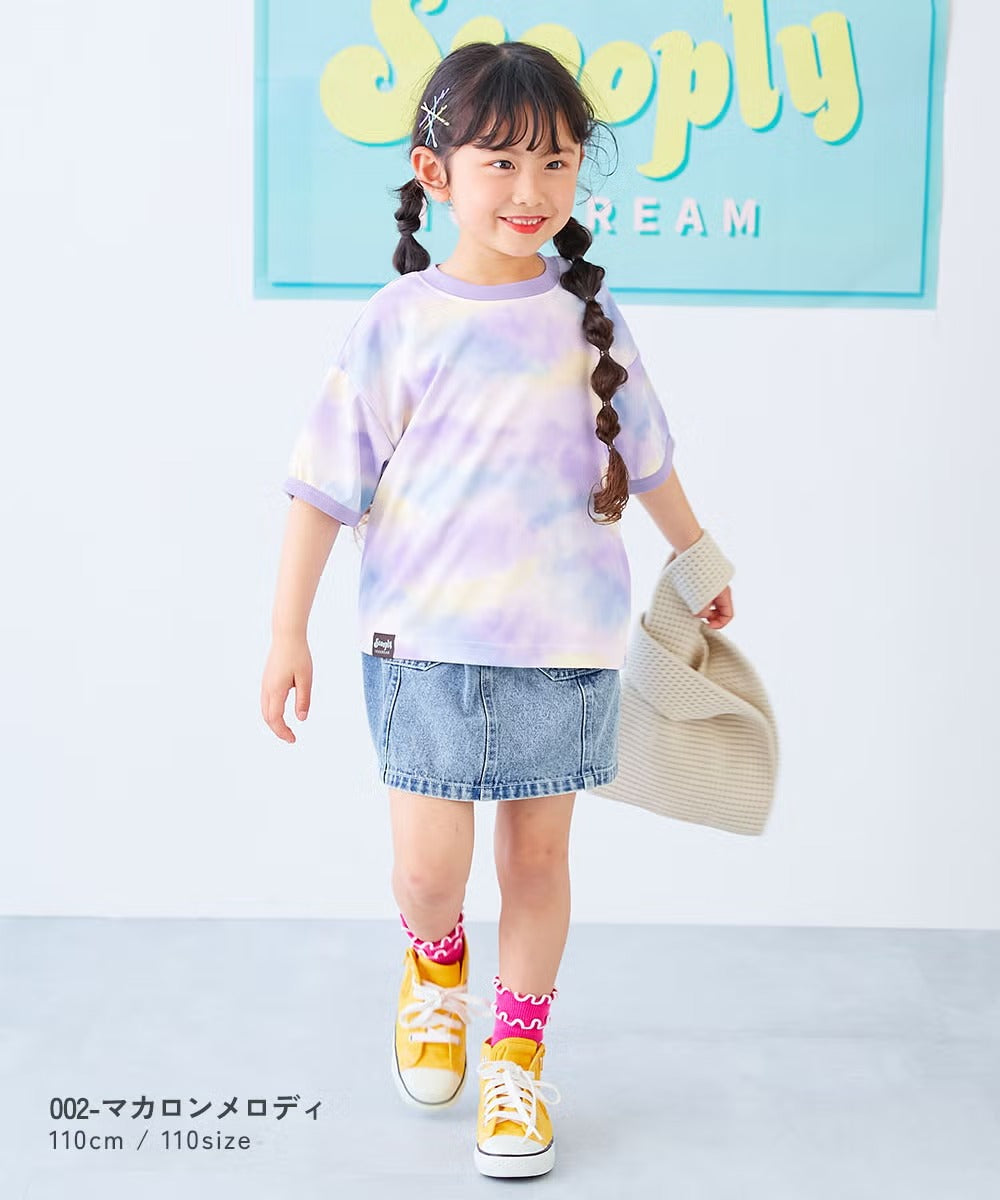 日本童裝 dev!rock 吸汗速乾 接觸冷感涼感 扎染上衣 100-160cm 男童款/女童款 夏季 TOPS