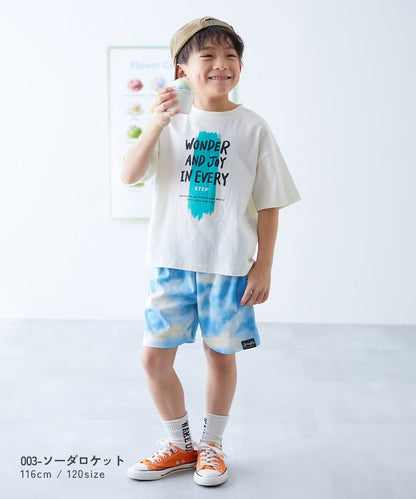 日本童裝 dev!rock 吸汗速乾 接觸冷感涼感 扎染短褲 100-160cm 男童款/女童款 夏季 PANTS
