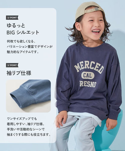日本童裝 dev!rock 印花長袖上衣 90-160cm 男童款/女童款 秋季 TOPS