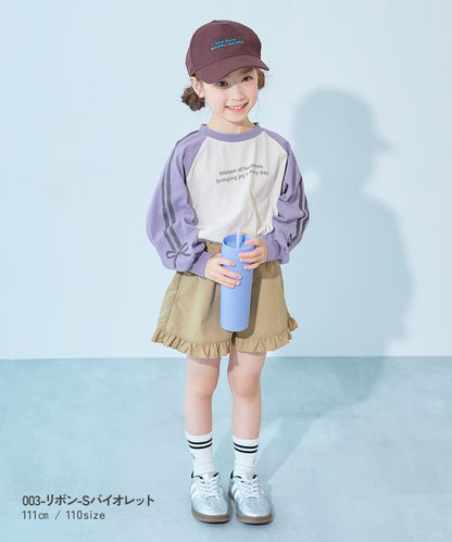 日本童裝 dev!rock 印花長袖上衣 100-160cm 女童款 秋季 TOPS