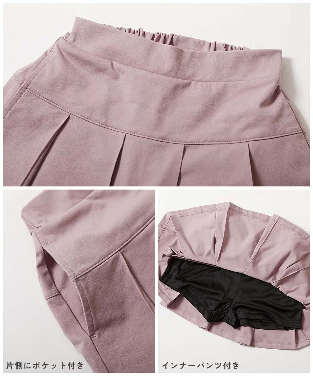 日本童裝 dev!rock 吸水速乾 抗起毛球 抗縮水 抗皺 百摺短裙 100-160cm 女童款 秋季 SKIRTS