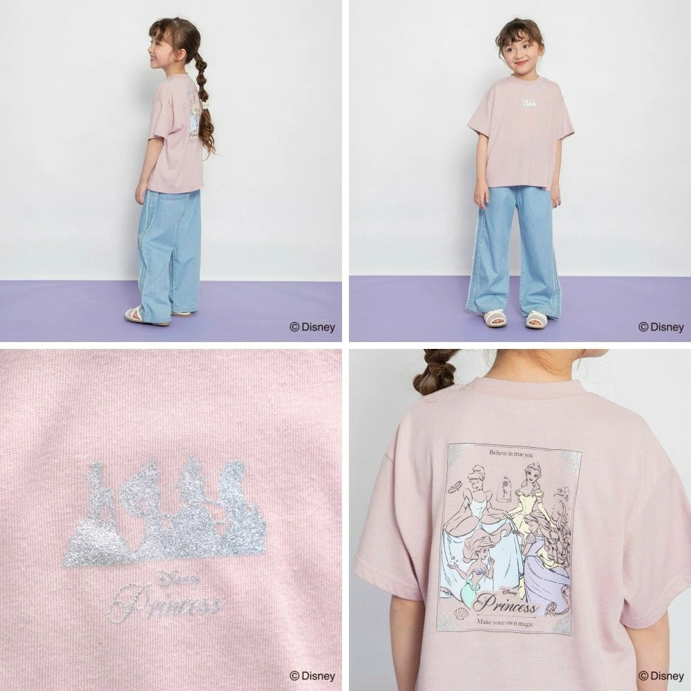 日本童裝 Branshes x Disney 公主印花上衣 100-150cm 女童款 夏季 TOPS