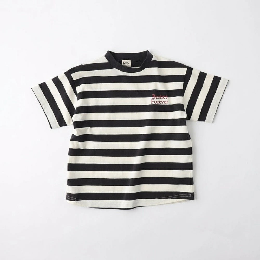 日本童裝 Branshes 間條短袖上衣 100-150cm 男童款 夏季 TOPS
