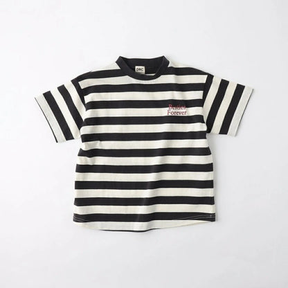 日本童裝 Branshes 間條短袖上衣 100-150cm 男童款 夏季 TOPS