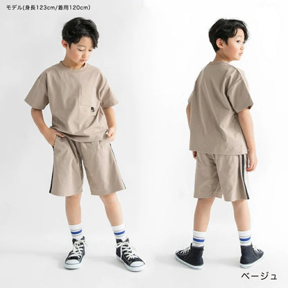 日本童裝 Branshes 速乾系列 抗皺 山系短袖上衣 120-150cm 男童款 夏季 TOPS